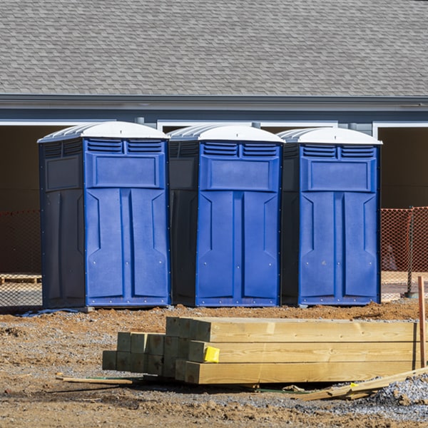 what is the maximum capacity for a single portable restroom in Shellman GA